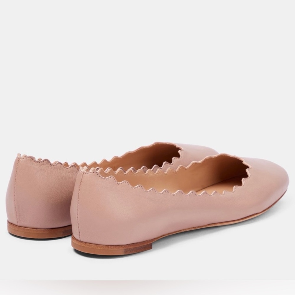 Chloe Scalloped Edge Ballet Flats